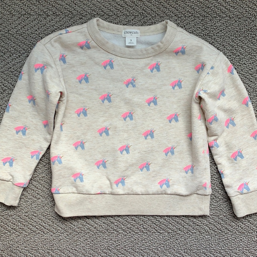 Crew Cuts unicorn sweatshirt